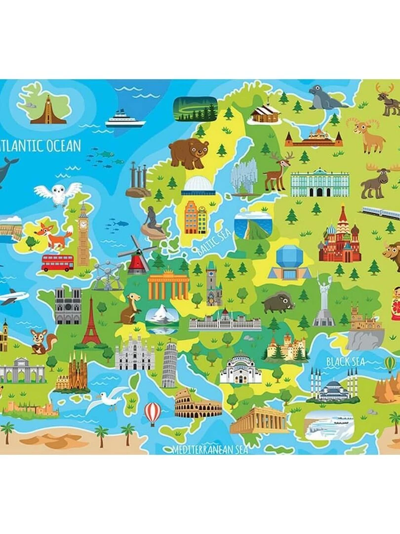 Puzzle 150 pièces : Carte d'Europe   N/A