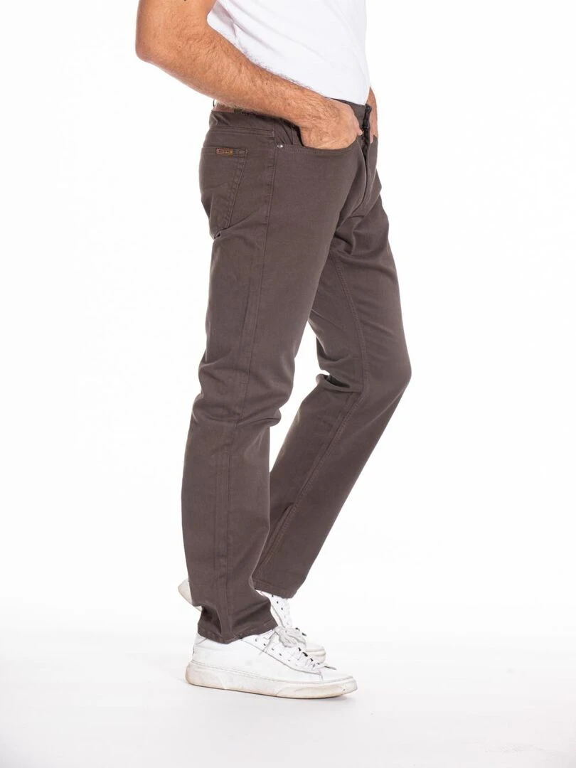 Jeans RL70 coupe droite confort stretch WES 'Rica Lewis' Marron glacé