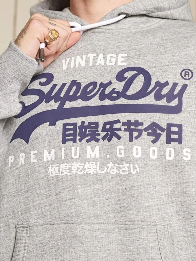 Sweat Capuche SuperDry VL NS Hood   Gris