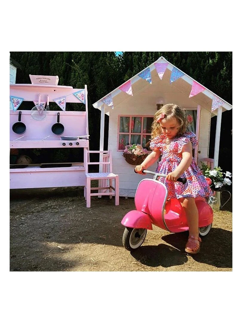 Scooter draisienne vintage Ride On Kids  Primo Rose   Rose