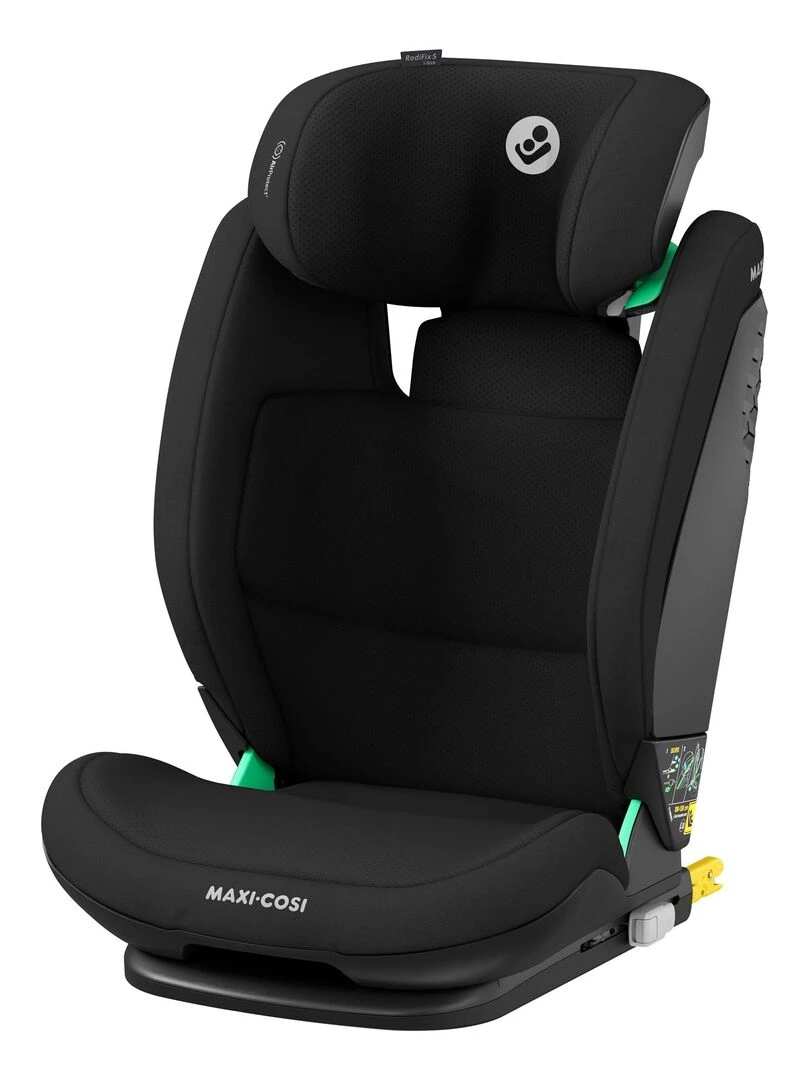 MAXI COSI Siège Auto Rodifix S I Size Groupe 2/3 Isofix Inclinable Basic Black Noir Noir