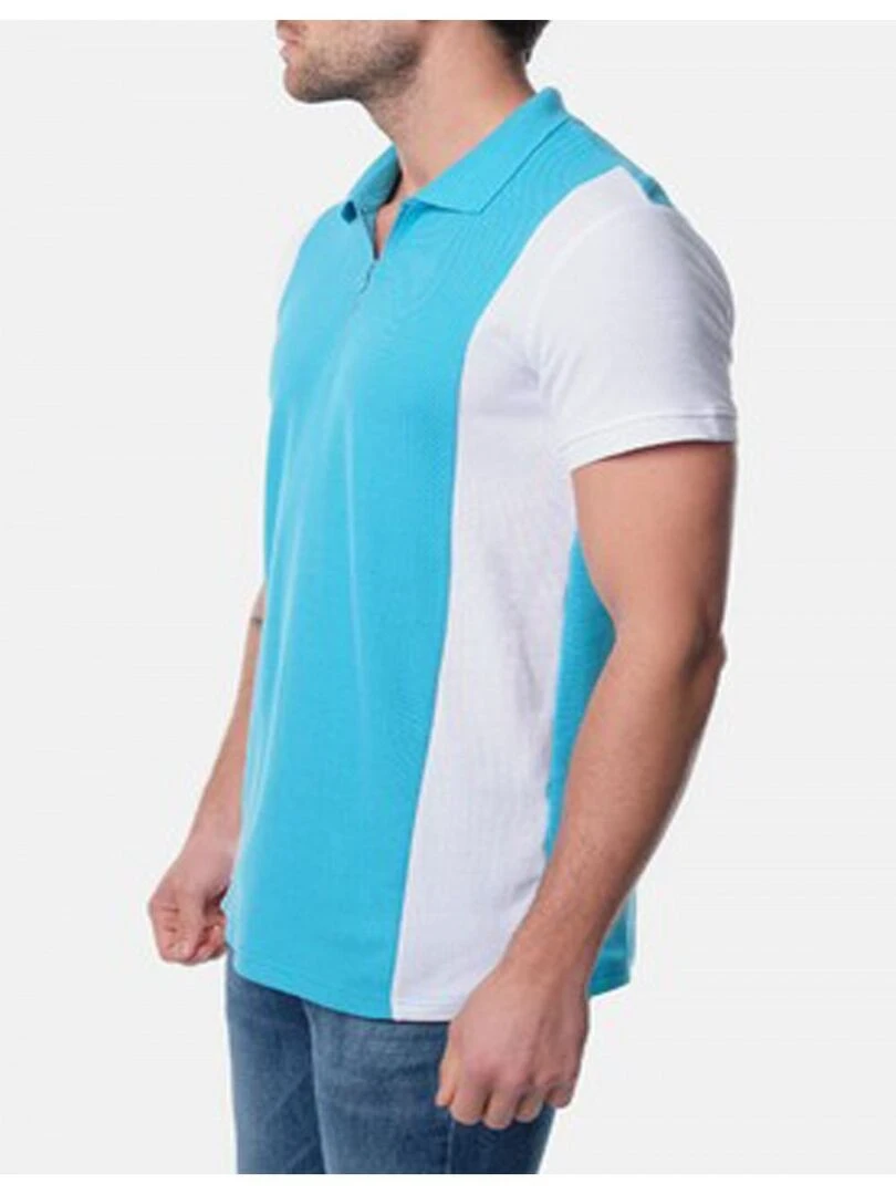 Polo manches courtes Kebello   Bleu turquoise