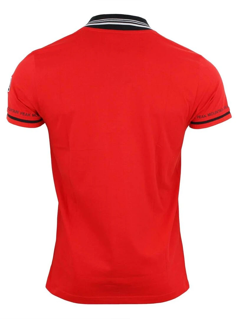 Polo manches courtes homme CROMA PEAK MOUNTAIN Rouge