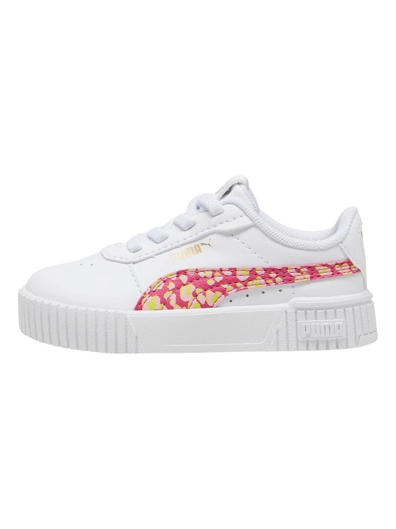 Basket à Lacets Enfant Puma Carina 2.0 Animal Update AC Inf Blanc