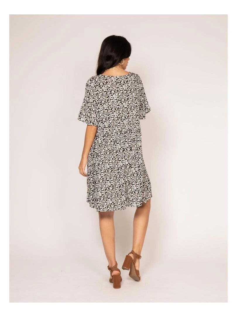 Robe courte motifs IMATCH Noir