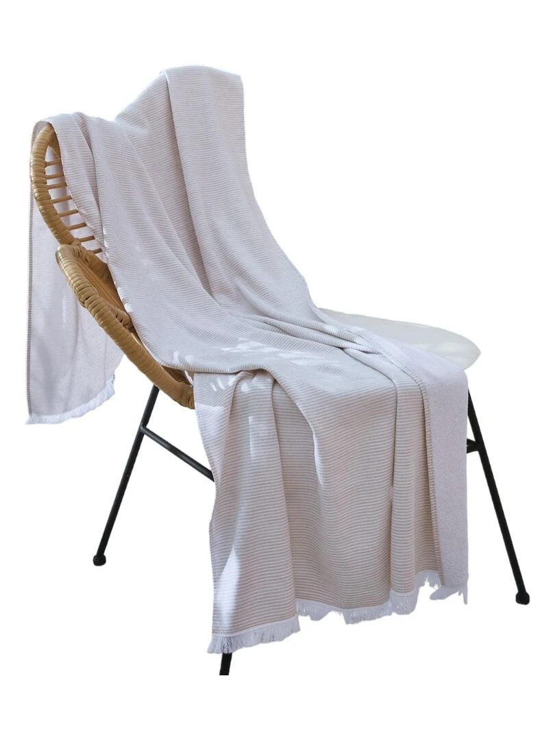 Fouta a franges Collection Nael Orange