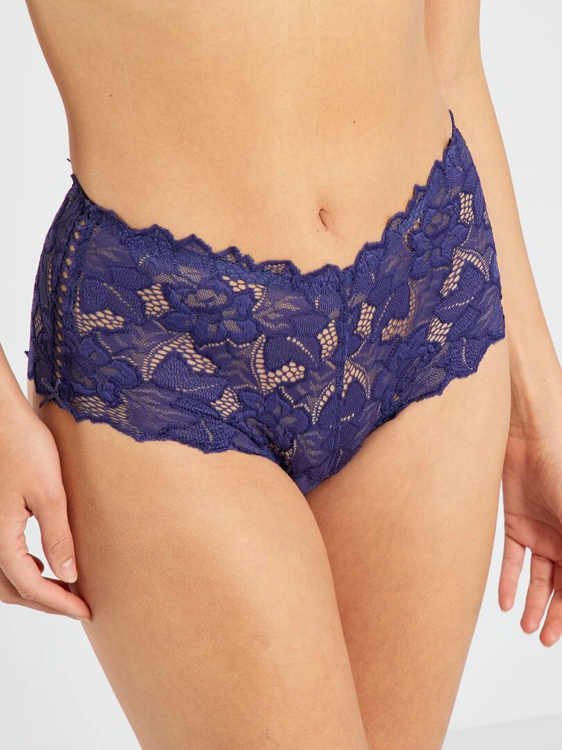 Culotte en dentelle Arum 'Sans Complexe' Bleu