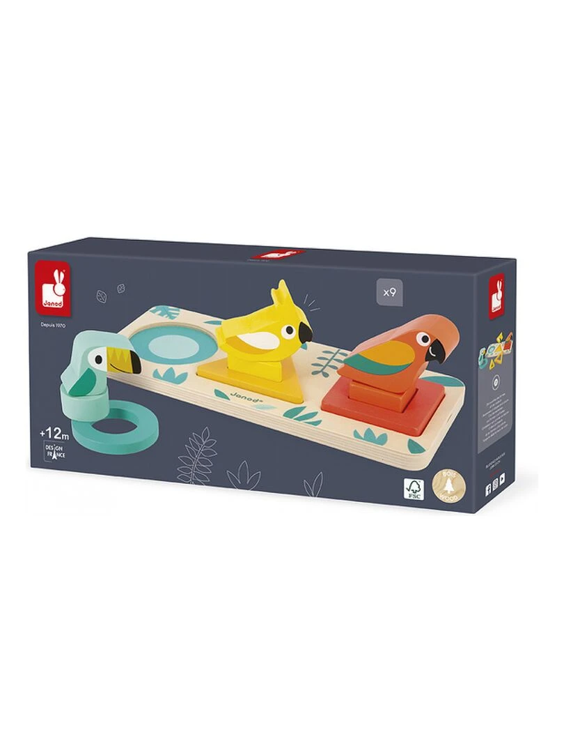 Puzzle à encastrement Mes premières formes en bois Tropik (6 pièces) N/A