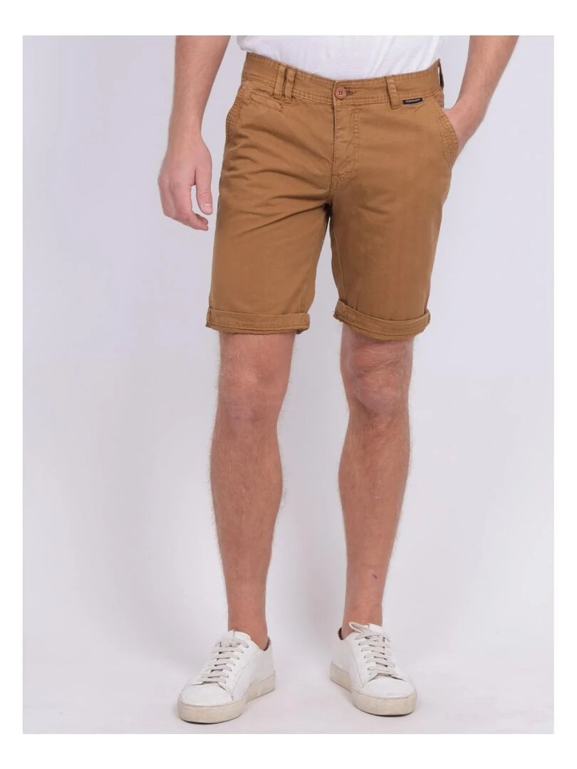 Bermuda coupe droite BROWEN Marron