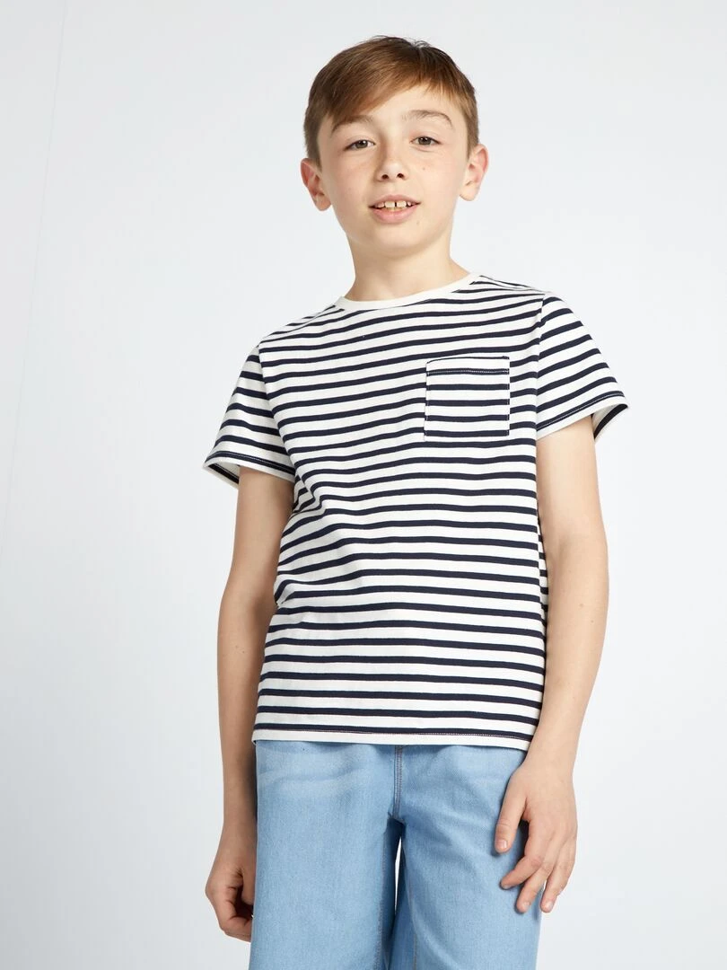 T shirt avec poche So Easy Rayé
