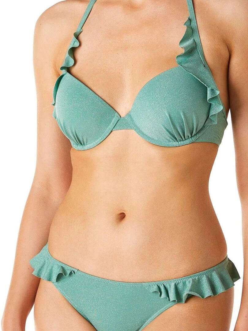 Haut de maillot coques up CARNAVAL   Brigitte Bardot Bain   Vert