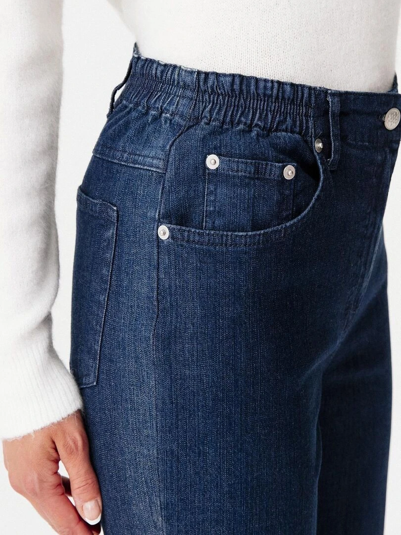 Jean 5 poches extensible   Damart   Bleu foncé