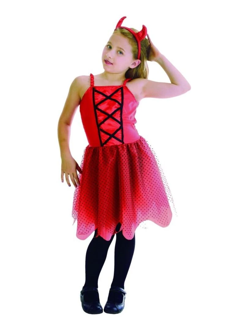 Déguisement Diablesse Halloween enfant Rouge
