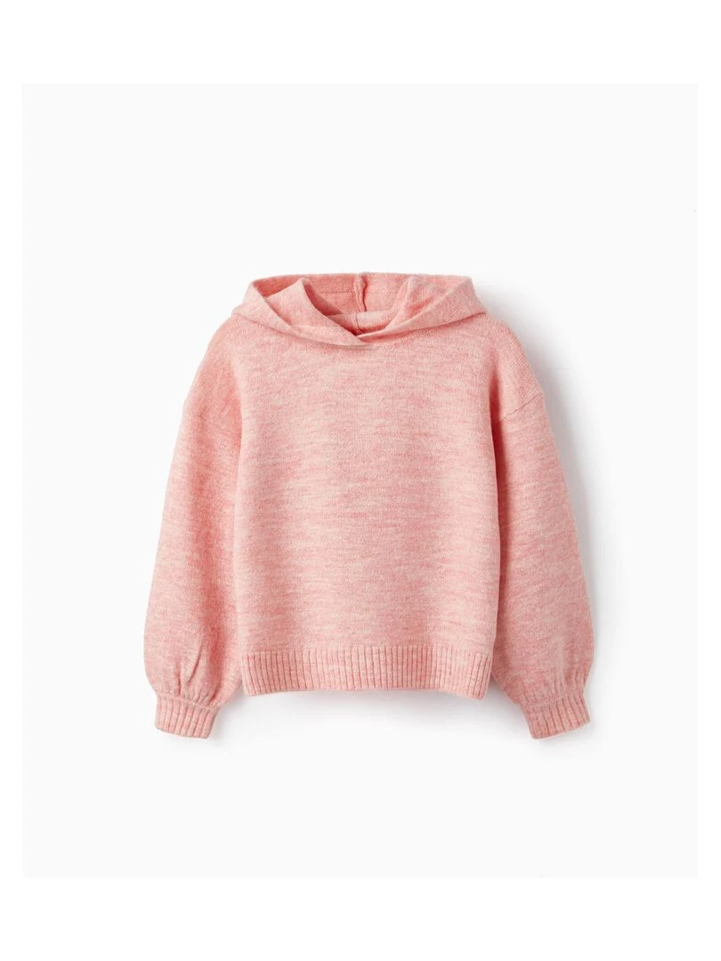 Pull en Maille avec Capuche pour Fille SWEET FROSTY DREAMS Rose