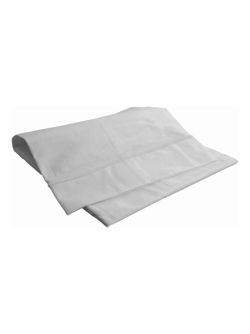 Drap plat avec point bourdon Gris perle
