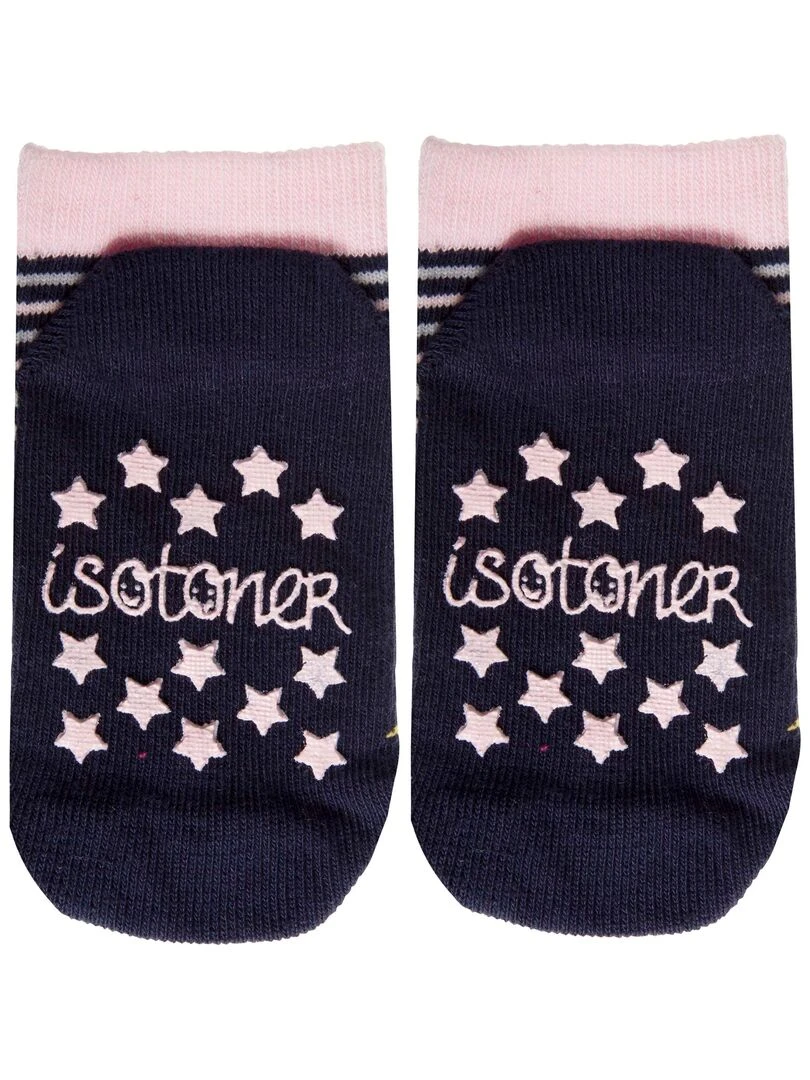 Chaussettes antidérapantes Sirène Rayures 19/26   Rose