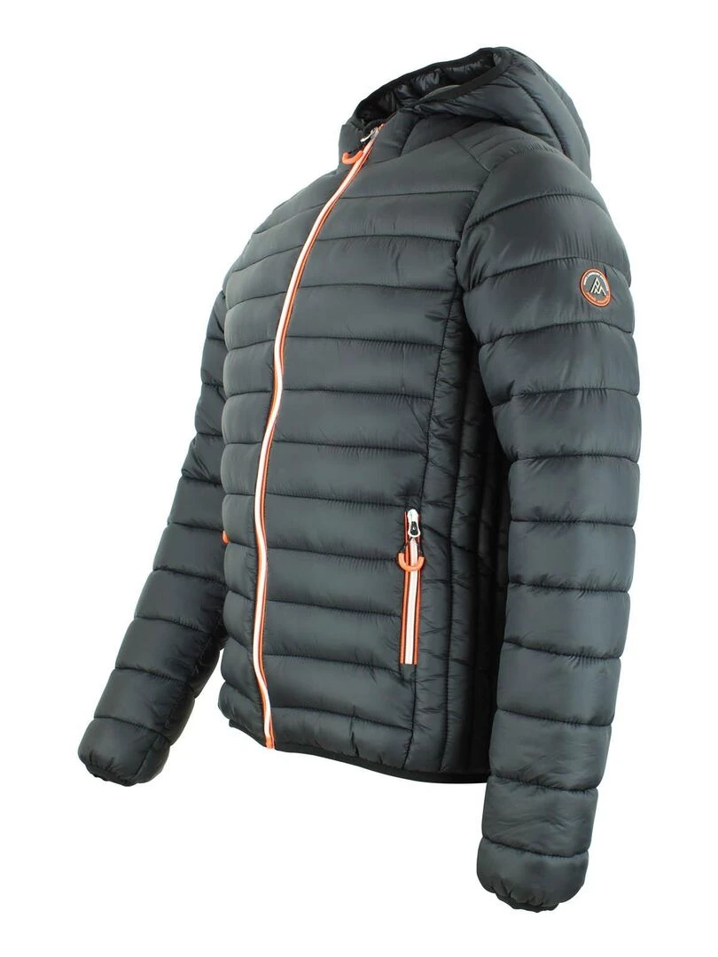 Doudoune fine à capuche homme CAEN   PEAK MOUNTAIN   Noir Noir