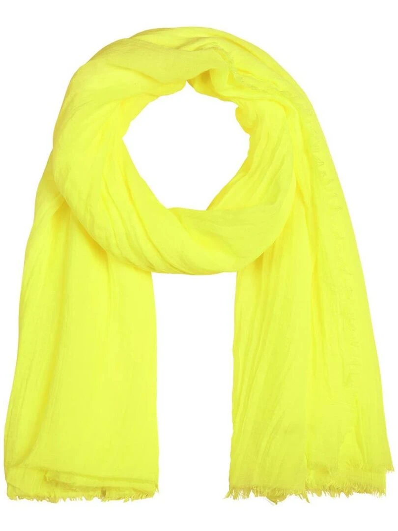 Chèche Froissé Touch Jaune