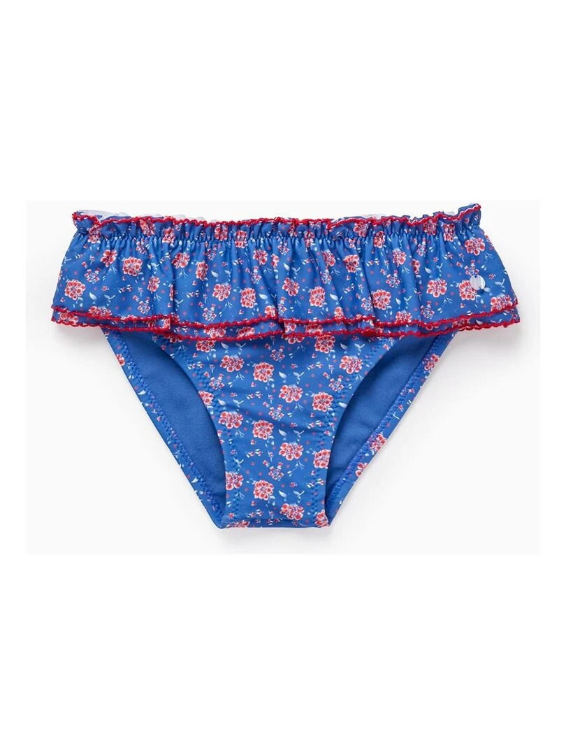 Culotte de Bain Floral UPF80 pour Fille Bleu
