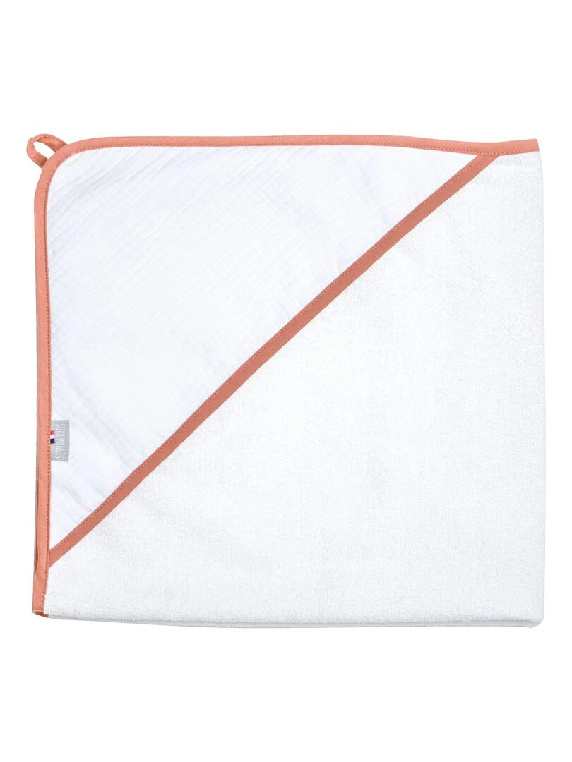 Cape de bain en gaze de coton Jeanne Blanc