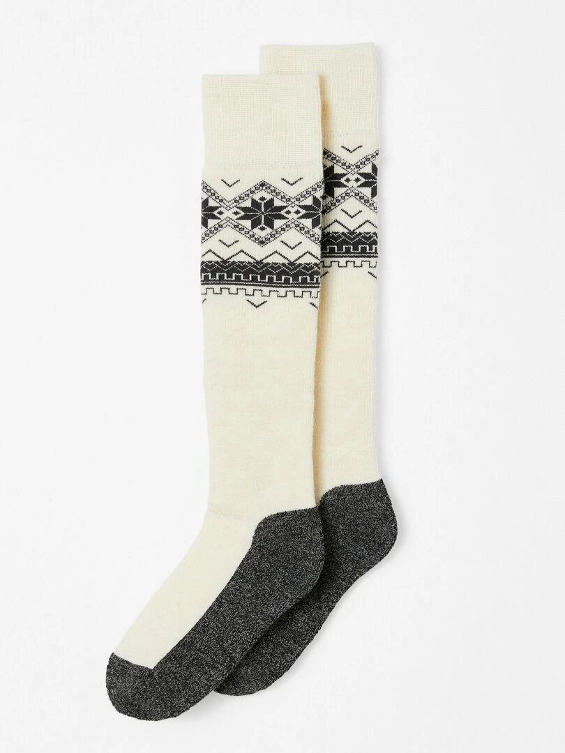 Chaussettes de ski mixtes Thermolactyl Damart Blanc cassé