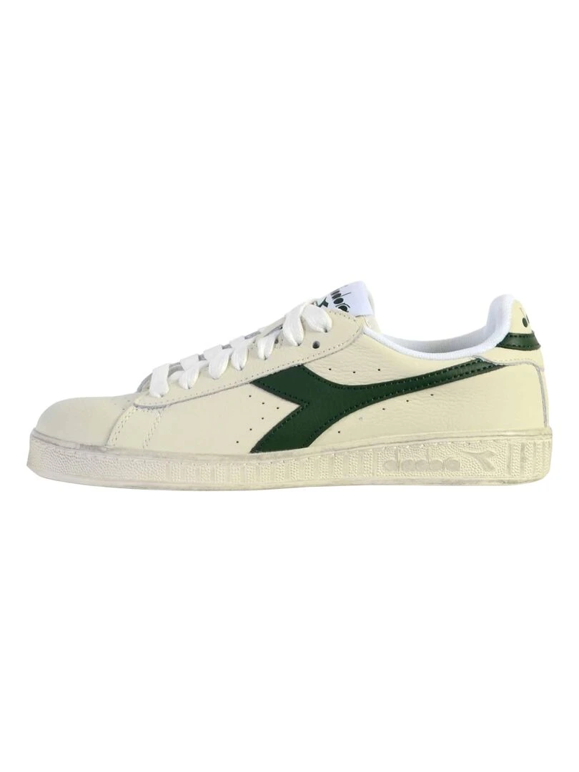 Basket Cuir Diadora Game L Low Waxed Unisex Blanc