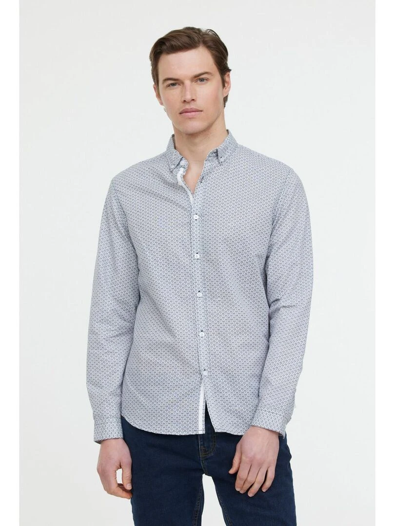 Lee Cooper Chemise manches longues coton/lin regular DOLCE ML Bleu marine