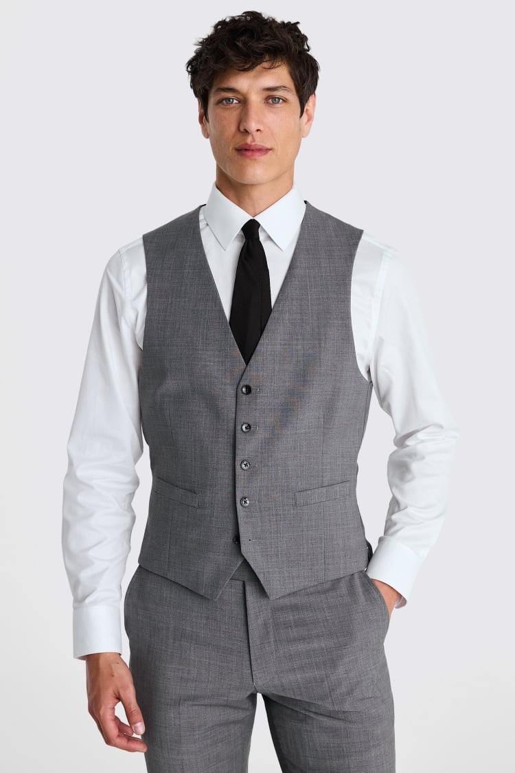 DKNY Slim Fit Grey Performance Waistcoat Buy Online at Moss