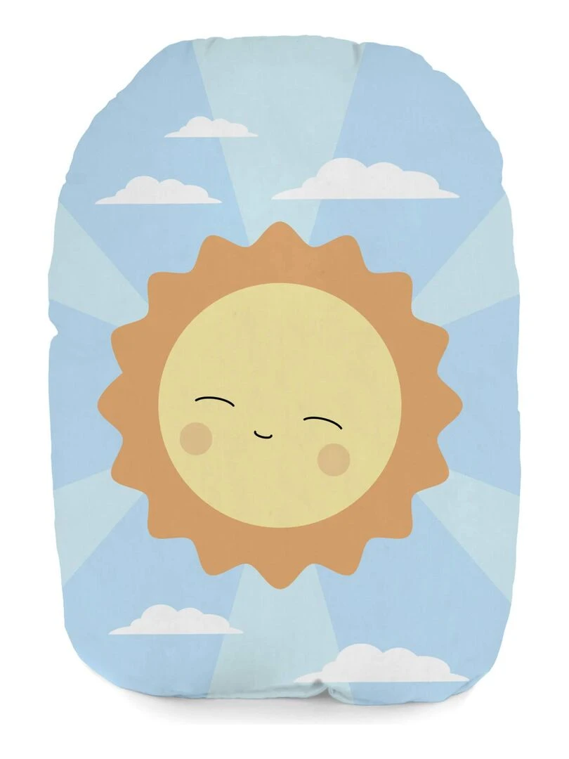 Coussin Camping "Happyfriday" Blanc
