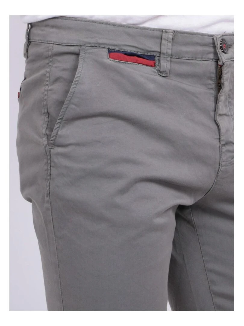 Bermuda chino slim BERKLEY   Gris foncé