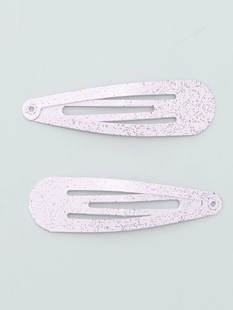 Pince clic clac 'Stitch'   Lot de 4   Rose