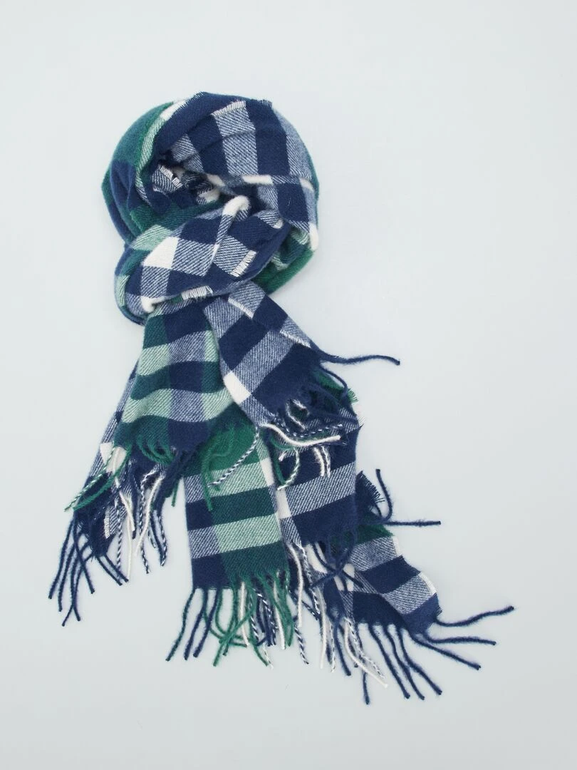 Echarpe en maille   Bleu