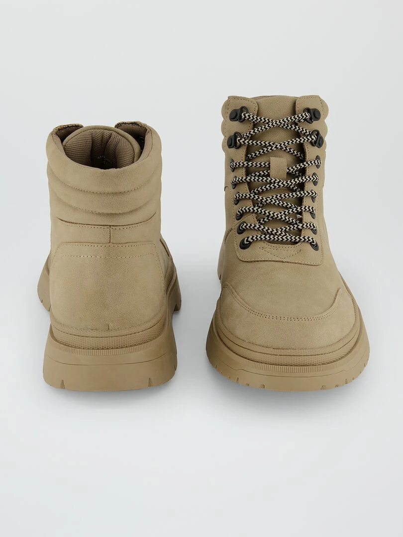 Boots esprit 'trekking'   beige