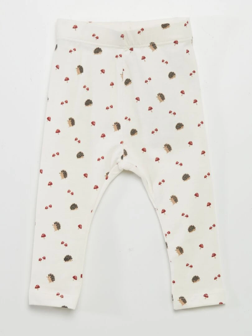 Legging long fantaisie Blanc heri