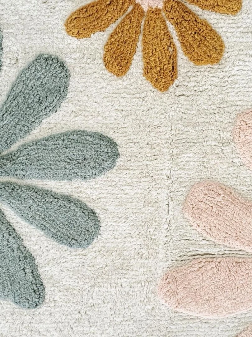 Future Home   Tapis enfant en coton tufté blanc et multico   Blanc