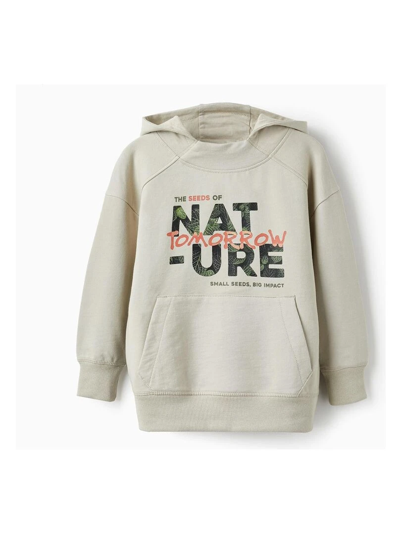 Sweat à Capuche pour Garçon 'Nature' NATURE TAKEOVER Beige