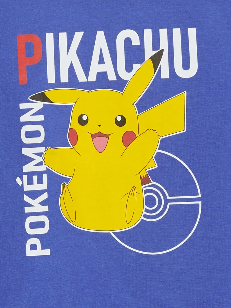 T shirt 'Pokémon' manches courtes bleu