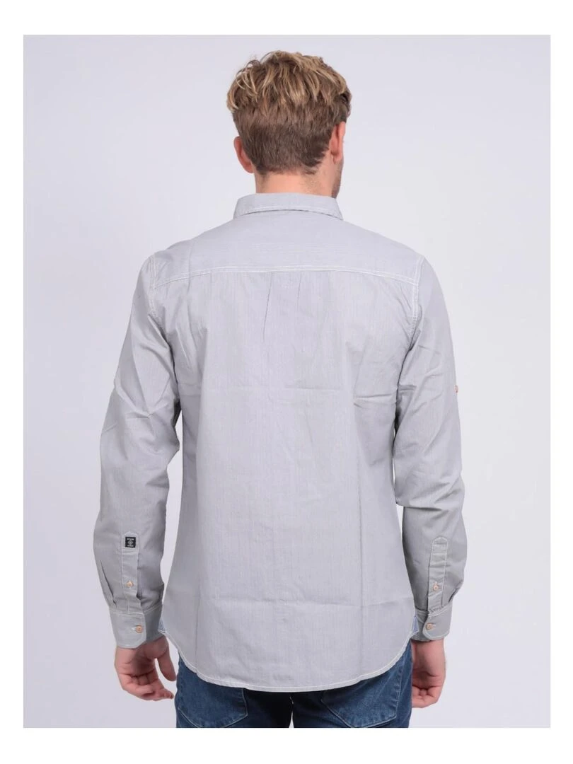 Chemise manches longues pur coton TELWIS Gris