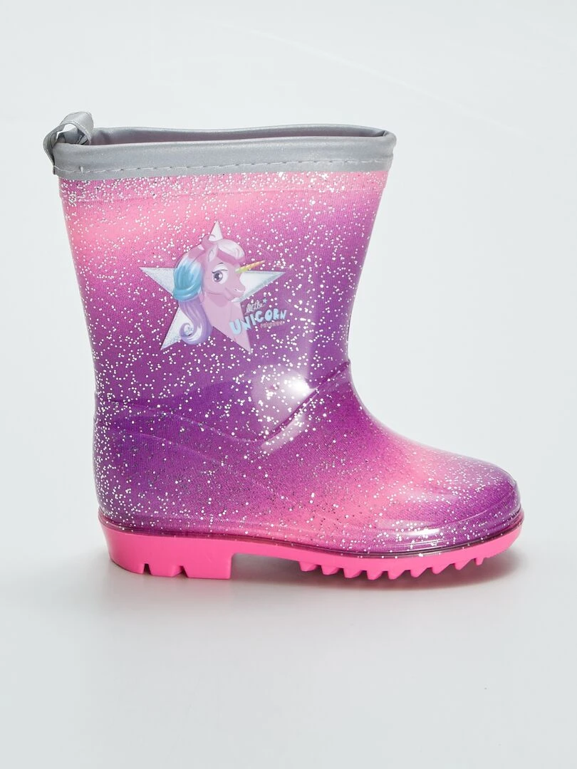 Bottes de pluie 'Little Unicorn' Rose