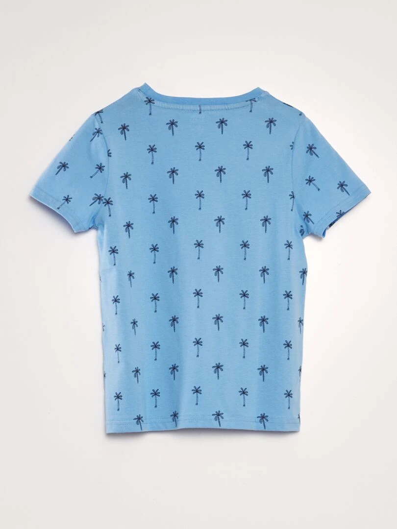 T shirt imprimé   Bleu palm
