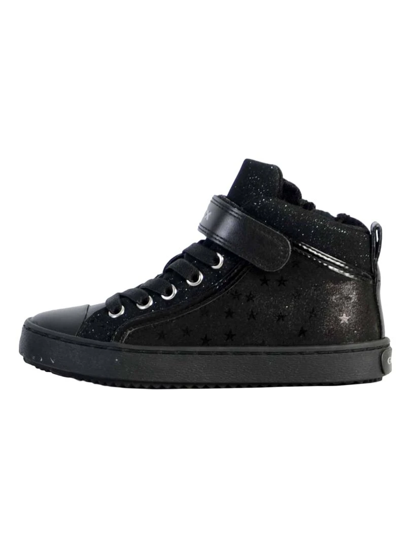 Basket Cuir Geox Enfant Kalispera Noir