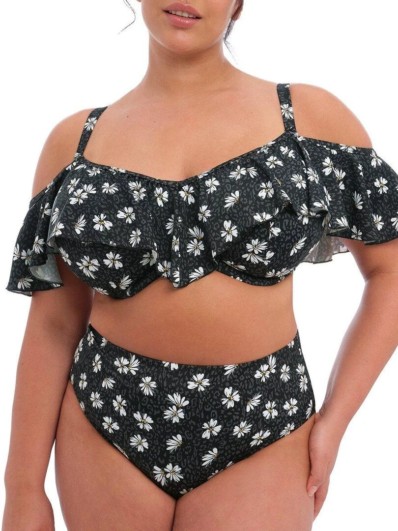 Culotte de bain imprimé floral Plain Sailing Noir