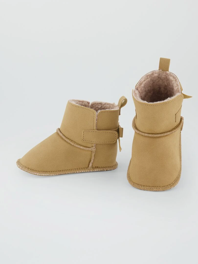 Bottines fourrées   Camel