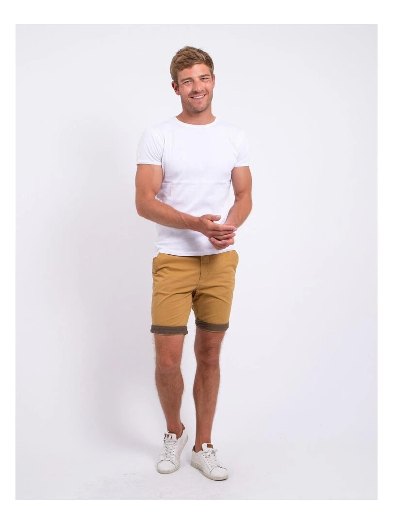 Bermuda chino BAZY   Moutarde