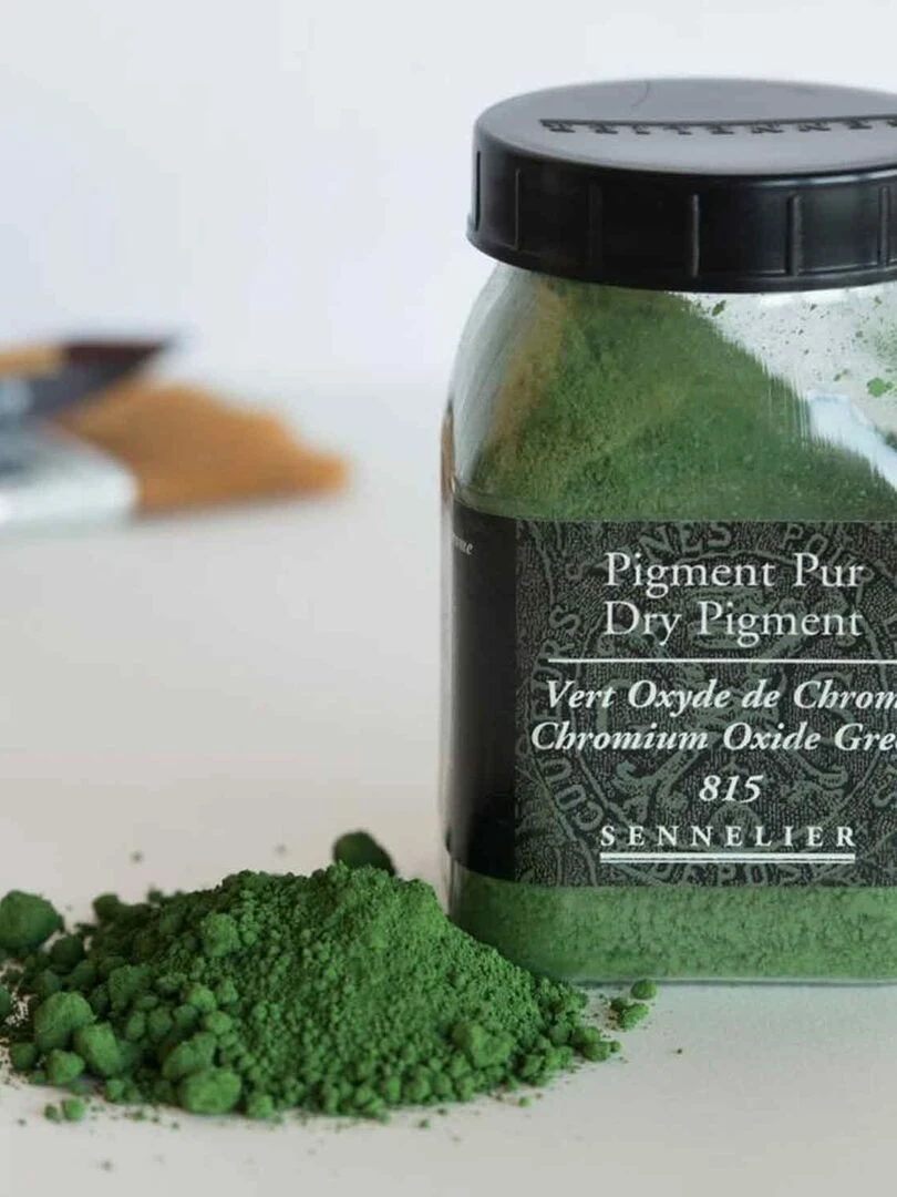 Pigment pour création de peinture   pot 160 g   Vert oxyde de chrome   N/A
