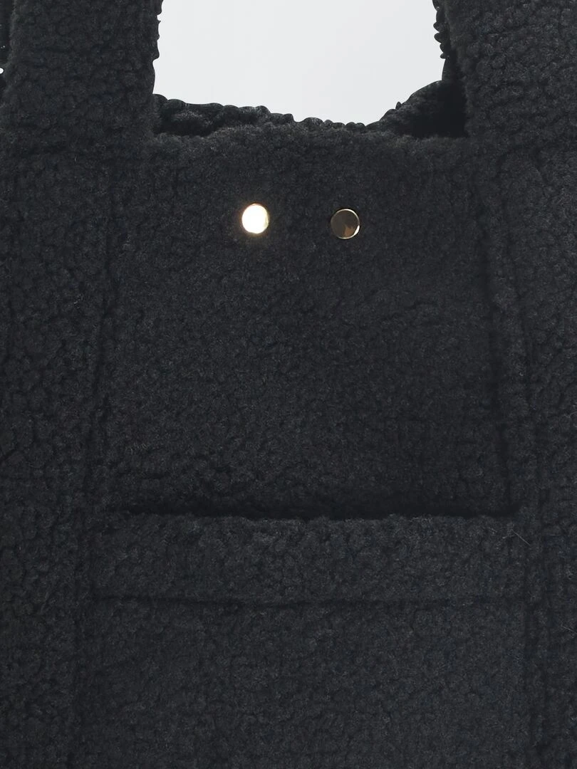 Cabas en sherpa   Noir