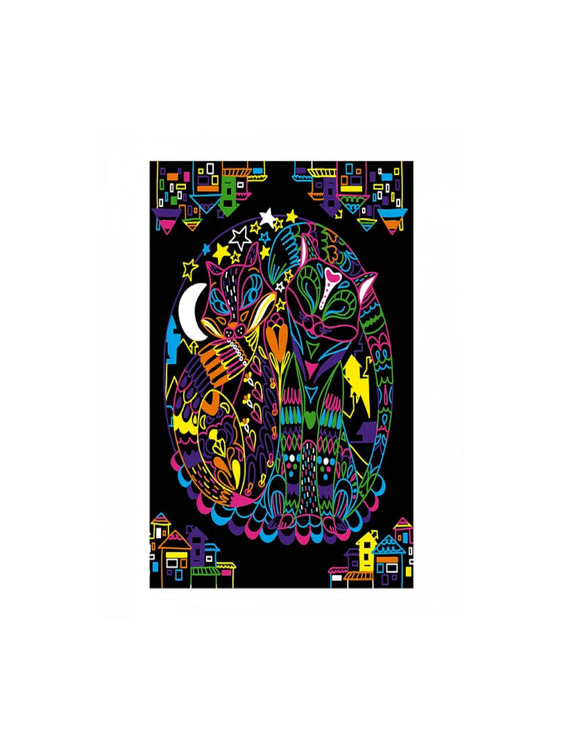 Coloriages Fluo Mandala Animaux N/A