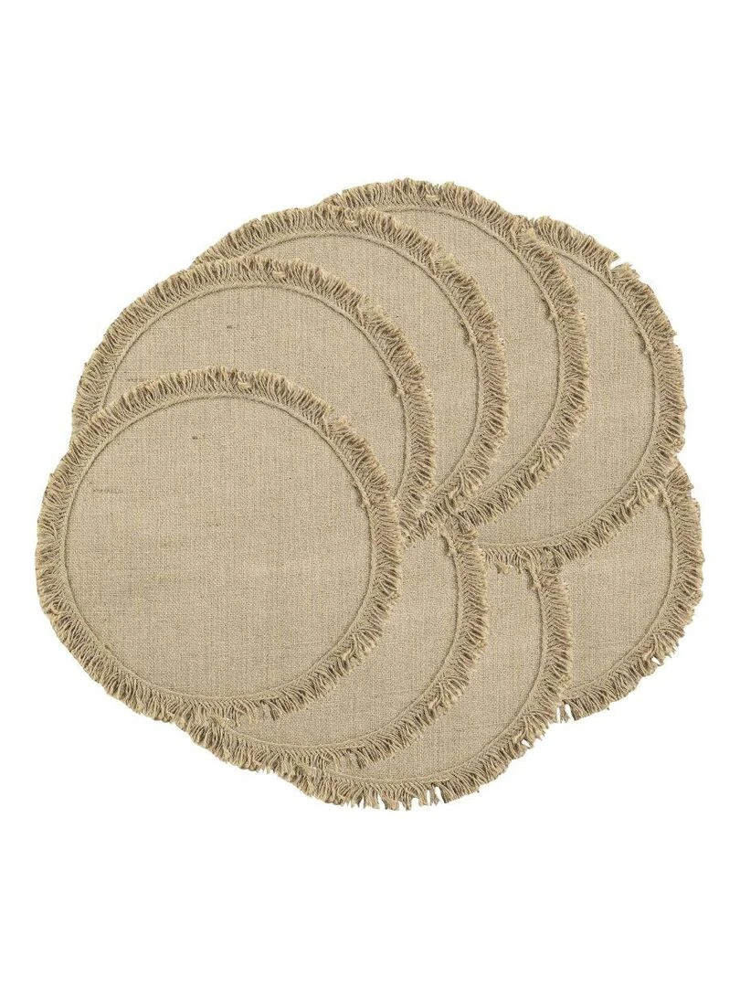 Lot de 8 sets de table Frangyss   Beige