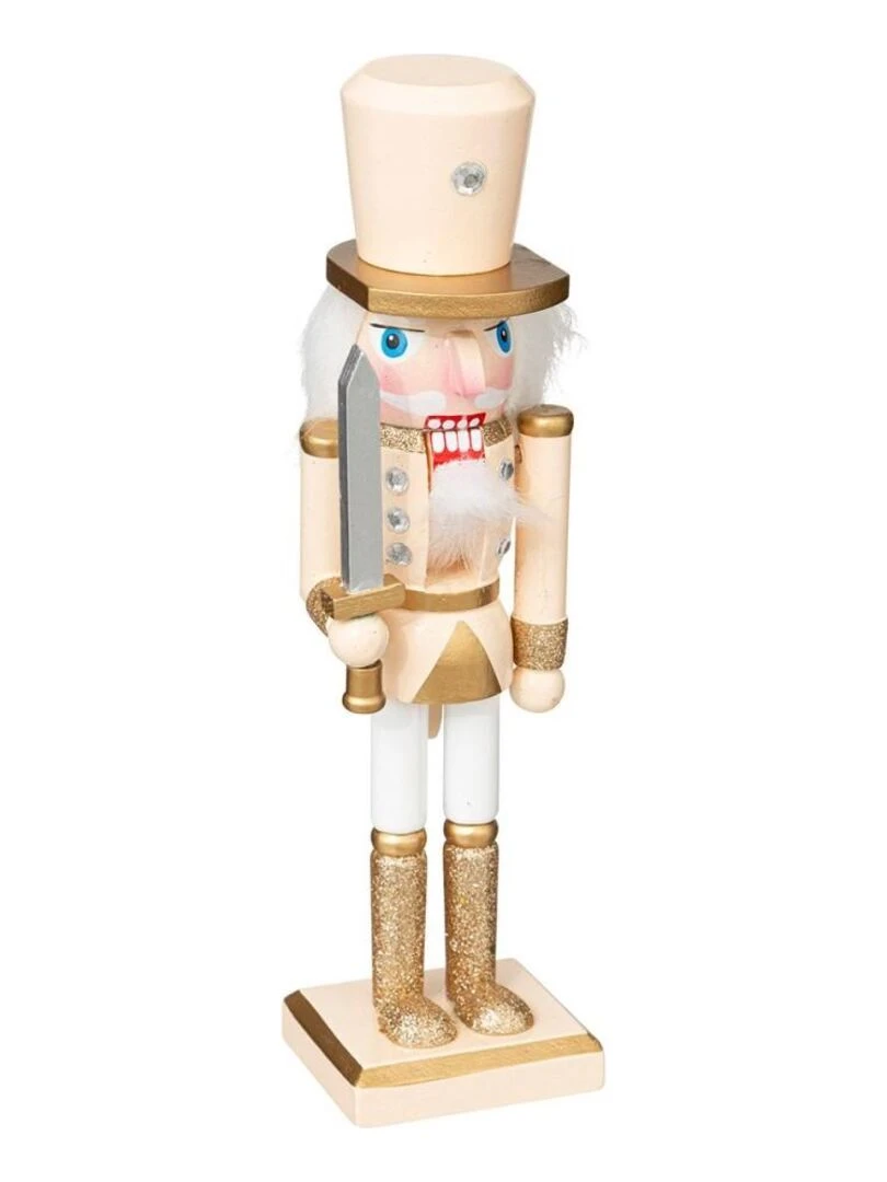 Décoration Casse Noisette pin beige 25 cm Beige