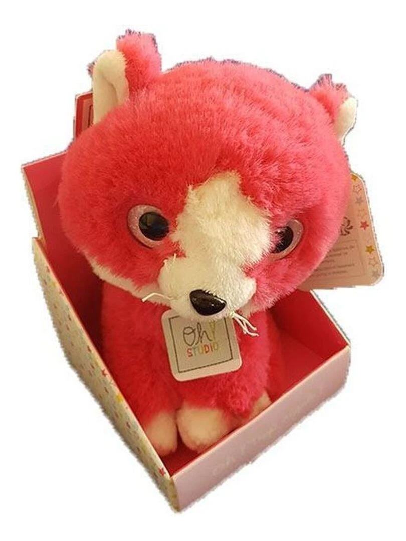 doudou Histoire d'ours Chat Rose OH1021 Miniz Pantin Rose
